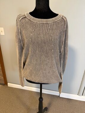 Zenana Gray Oversized Sweater | Small | NWOT | Cozy Neutral